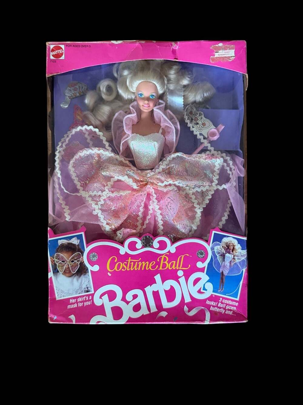 1990 Mattel Costume Ball Barbie Doll 7123